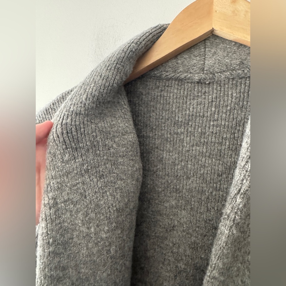 J.Crew Cocoon Sweater Blazer BA551 in Graphite Gray, Merino Wool Alpaca Blend - Picture 7 of 12